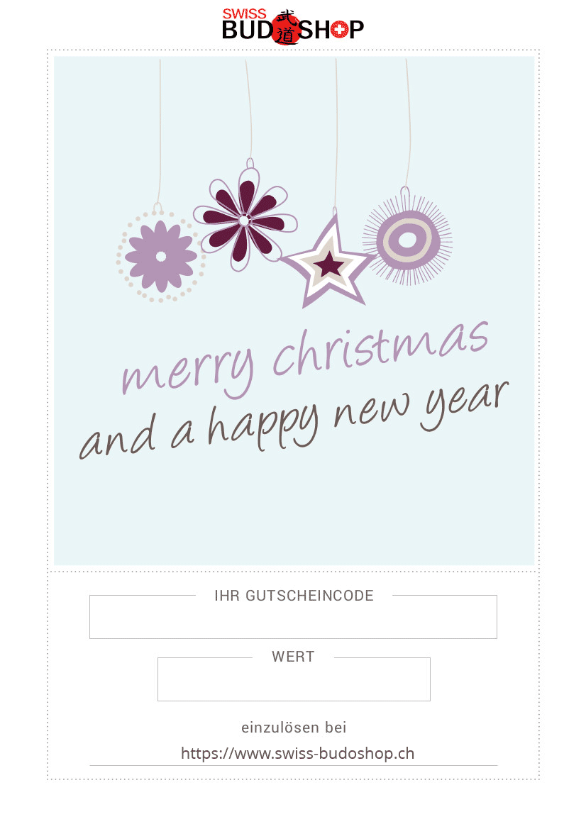 Geschenkgutschein, Merry Christmas and a happy News Year